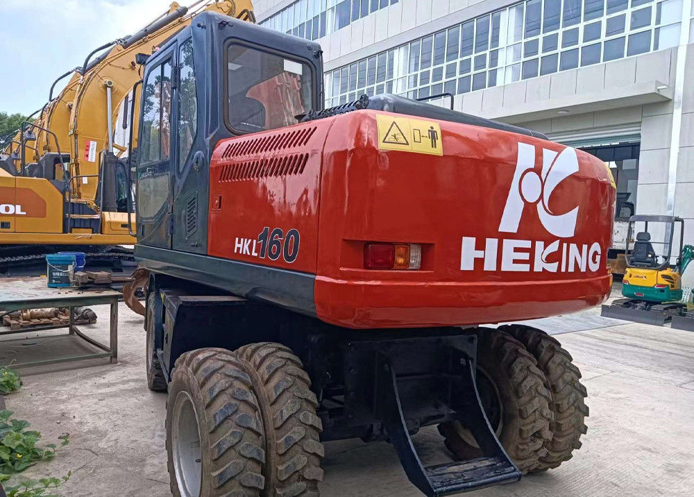 HKL160 Second Hand Excavator Wheel Steel Grabbing Machine Used Excavator Machine